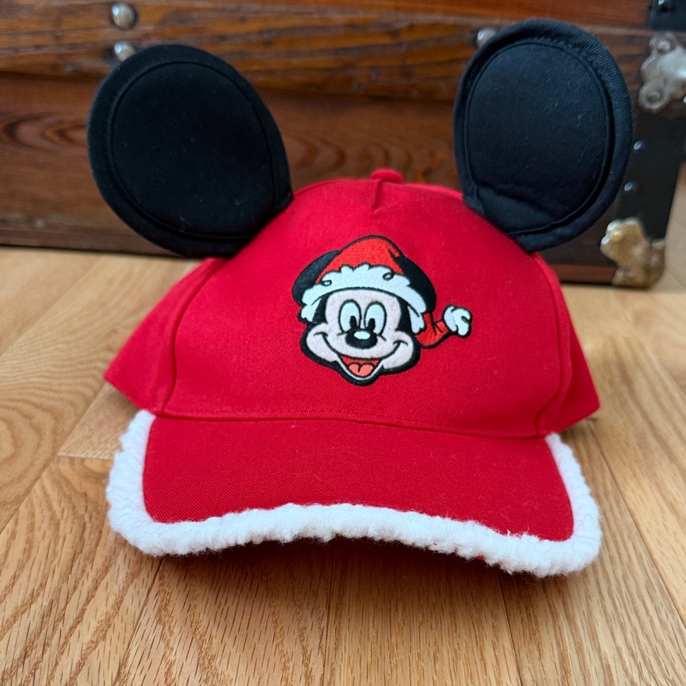 Disney Festive Red Mickey Mouse Ears Hat
